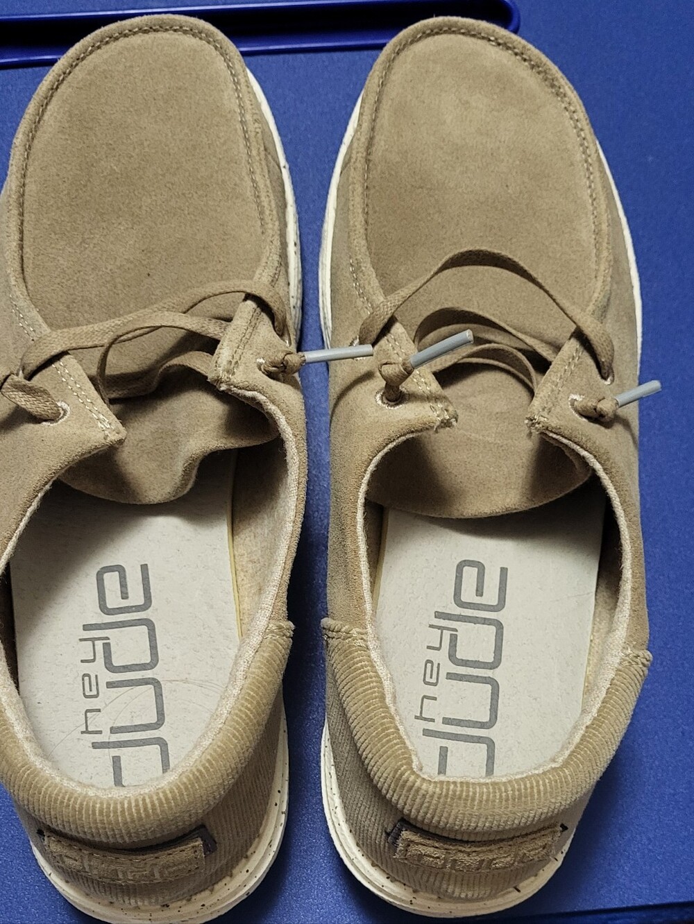 Hey Dude Women's  Suede Beige Casual Shoes